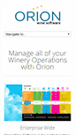 Mobile Screenshot of orionwinesoftware.com