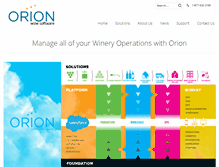 Tablet Screenshot of orionwinesoftware.com